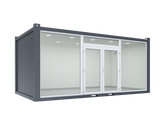 6×3.2m Glass Container, 1 Glass Wall image 0