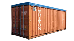 20ft Used Open Top Soft Roof Shipping Container image 0