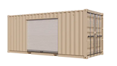 20ft Storage Container w/ One 8ft Roll-up Doors on Left Side image 0