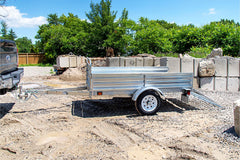 DK2 5-ft x 7-ft Steel Utility Trailer with Ramp Gate ( 1639-lb Capacity ) 2491713 image 5
