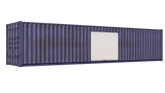 40ft Storage Container w/ One 8ft Roll-up Door on Right Side image 0