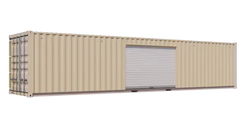 40ft Storage Container w/ One 10ft Roll-up Door on Right Side image 1