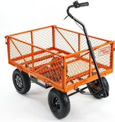 SuperHandy Electric-Assist Garden Cart, 5.7 Cu Ft, 440 lbs Load, All-Terrain Wheels image 0
