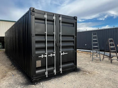 40ft Shipping Container w/3 Roll-Up Side Doors image 2