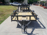 5×12 Powder Coated Dovetail Utility Trailer 3500lb Axle image 0