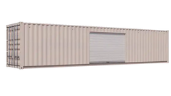40ft Storage Container w/ One 10ft Roll-up Door on Right Side image 2