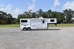 2014 Shadow 7208GLQ 2 Horse Trailer with 8′ Short Wall image 0