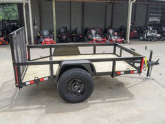 5×8 Powder Coated Dovetail Utility Trailer Single 3,500lb Axle image 0