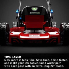 Flex-Force 60V Cordless 2-Tool Combo Kit 22 in. Recycler Walk Behind Lawn Mower & Leaf Blower w/Charger & Batteries image 4