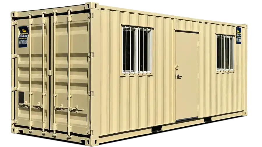 20ft Refurbished Ground Level Office Container image 0