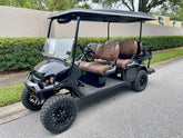 2026 E-Z-GO Express 6 Gas Lifted Black Golf Cart for Sale image 0