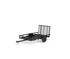 Carry-On Trailer 5-ft x 8-ft Steel Mesh Utility Trailer with Ramp Gate image 0