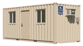 Rent 20ft Ground Level Office Container image 0
