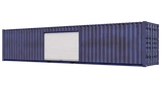 40ft Storage Container w/ One 10ft Roll-up Door on Left Side image 0