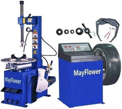1.5 HP Tire Changer Wheel Changers Machine Balancer Rim Clamp Combo 560 680 image 0