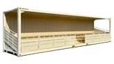 Rent 40ft High Cube 74-Seat Bleacher Container image 0