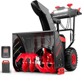 PowerSmart HB2805A 80V 24-Inch Self-Propelled 2-Stage Cordless Snow Blower with 6.0Ah Battery & Charger image 0