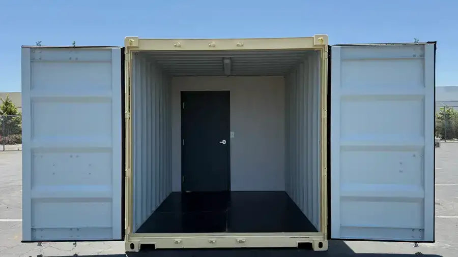 Rent 20ft Ground Level Office and Storage Combo Container image 11