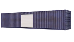 40ft Storage Container w/ One 8ft Roll-up Door on Left Side image 2