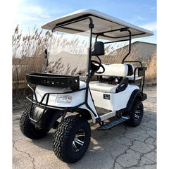 Brand New 48v Electric Golf Cart Lifted & Loaded eMACHINE – WHITE image 0