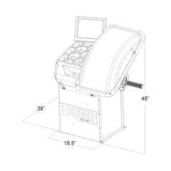 CEMB EZ15 3D Data Entry Wheel Balancer image 1