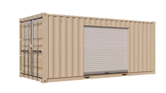 20ft New Storage Container w/ One 8ft Roll-up Doors on Right Side image 0