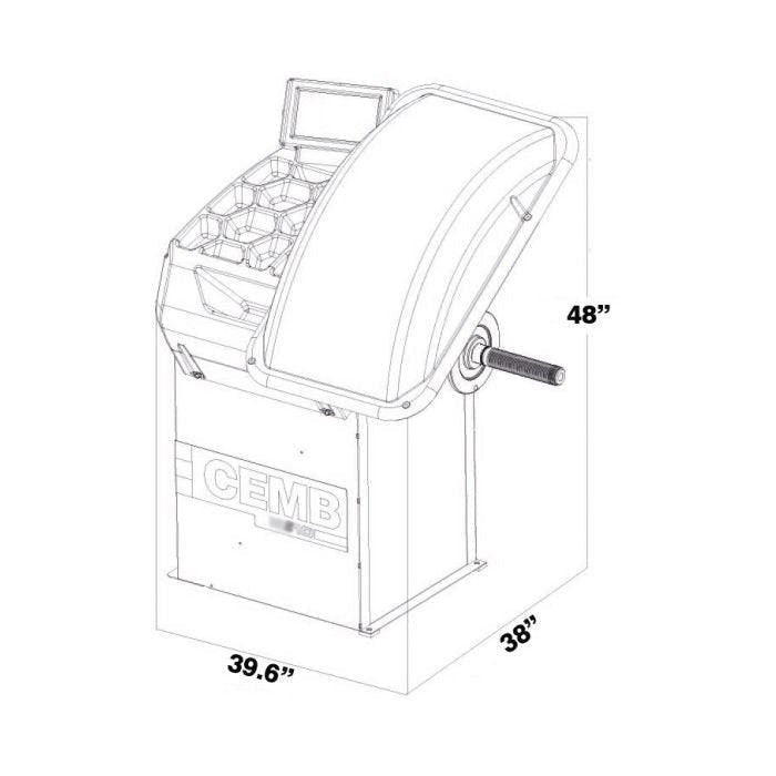 CEMB EZ10 3D Data Entry Wheel Balancer image 5