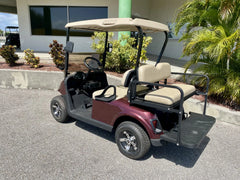 2019 E-Z-GO RXV Elite Lithium Burgundy Golf Cart for Sale image 1