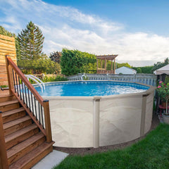 Aquarian 21ft x 52in Round Steel-Frame Above Ground Swimming Pool – Phoenix Series, DIY Outdoor Backyard Pool image 3