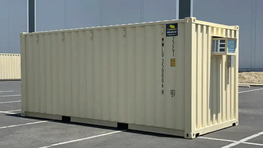 Rent 20ft Ground Level Office and Storage Combo Container image 2
