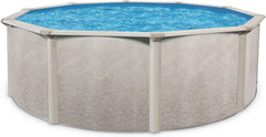 Aquarian 21ft x 52in Round Steel-Frame Above Ground Swimming Pool – Phoenix Series, DIY Outdoor Backyard Pool image 0