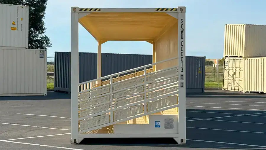 Rent 40ft High Cube 74-Seat Bleacher Container image 1