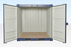 8Ft Shipping Container One Trip (Blue) image 0