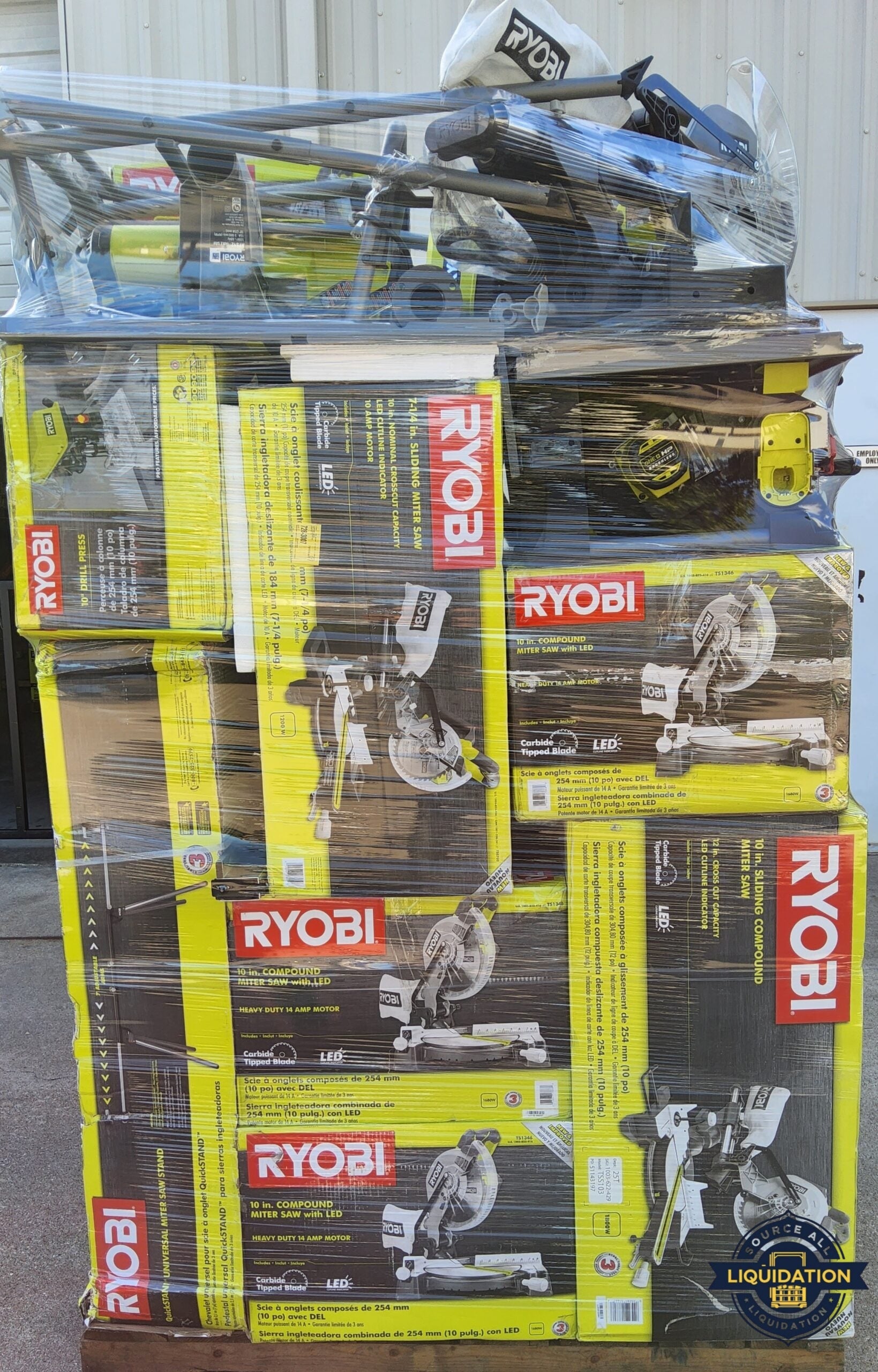 Ryobi Mixed Tool Pallet – 70 Pieces Assortment image 1
