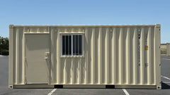 Rent 20ft Ground Level Office and Storage Combo Container image 3