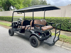 2026 E-Z-GO Express 6 Gas Lifted Black Golf Cart for Sale image 1