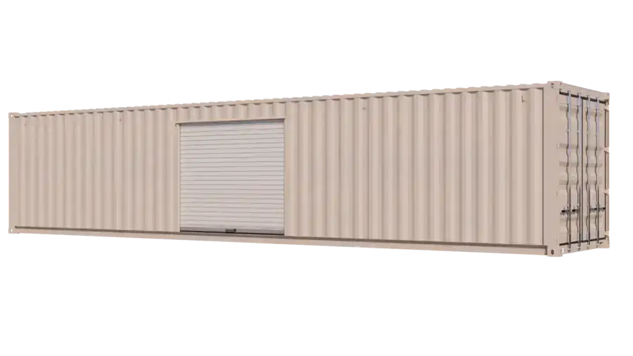 40ft Storage Container w/ One 8ft Roll-up Door on Left Side image 0