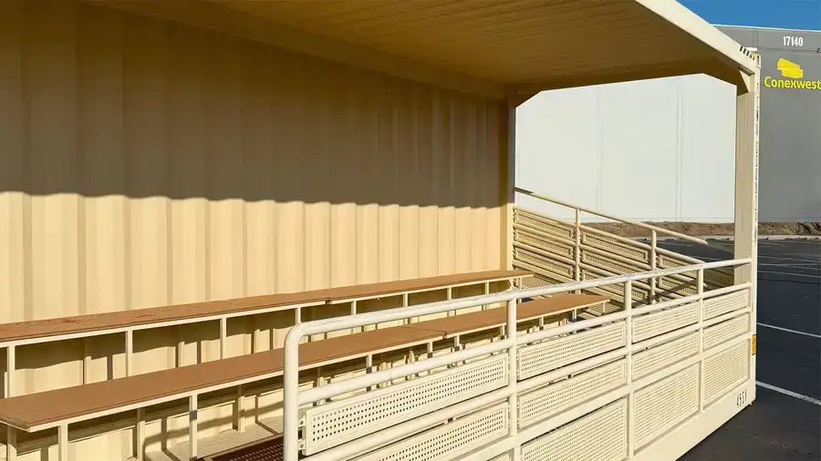 Rent 40ft High Cube 74-Seat Bleacher Container image 5