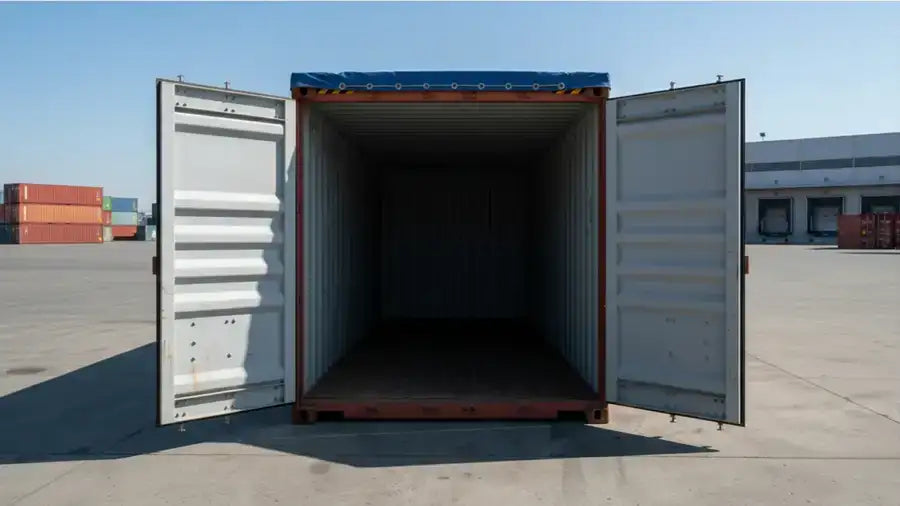 20ft Used Open Top Soft Roof Shipping Container image 2