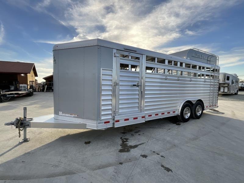 NEW 2024 Elite Trailers 5 Horse Stock Combo BP Horse Trailer image 0