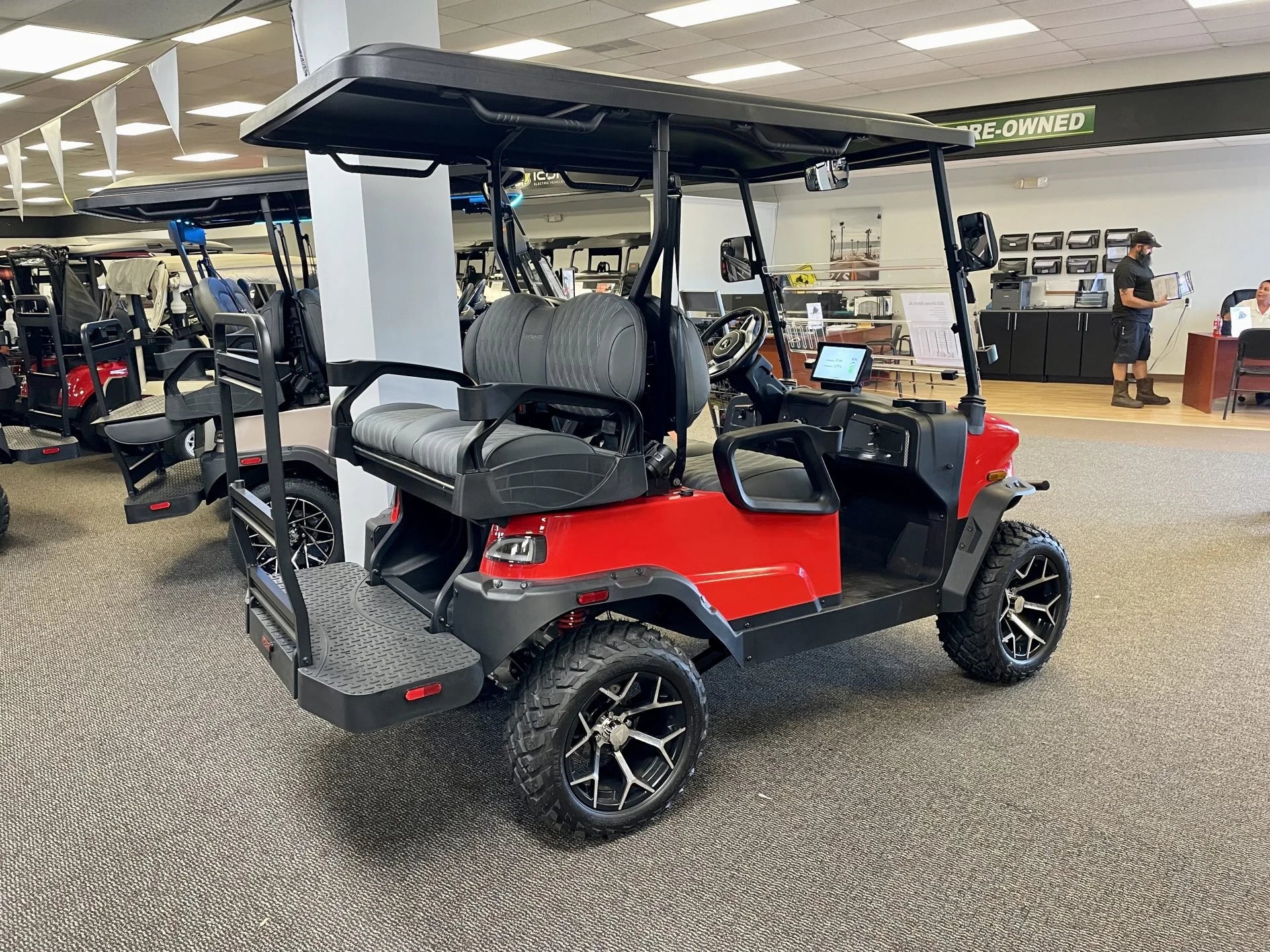 2026 Denago EV Nomad XL Golf Cart for Sale (Scarlet Red) image 2