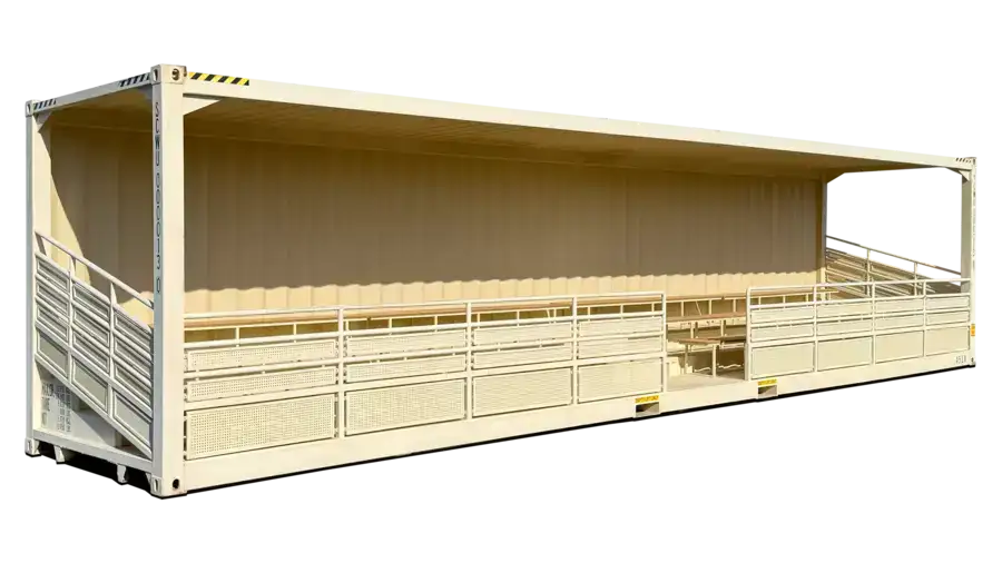 Rent 40ft High Cube 74-Seat Bleacher Container image 0