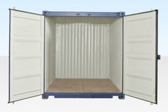 10Ft X 8Ft Shipping Container (One trip) – Blue image 1