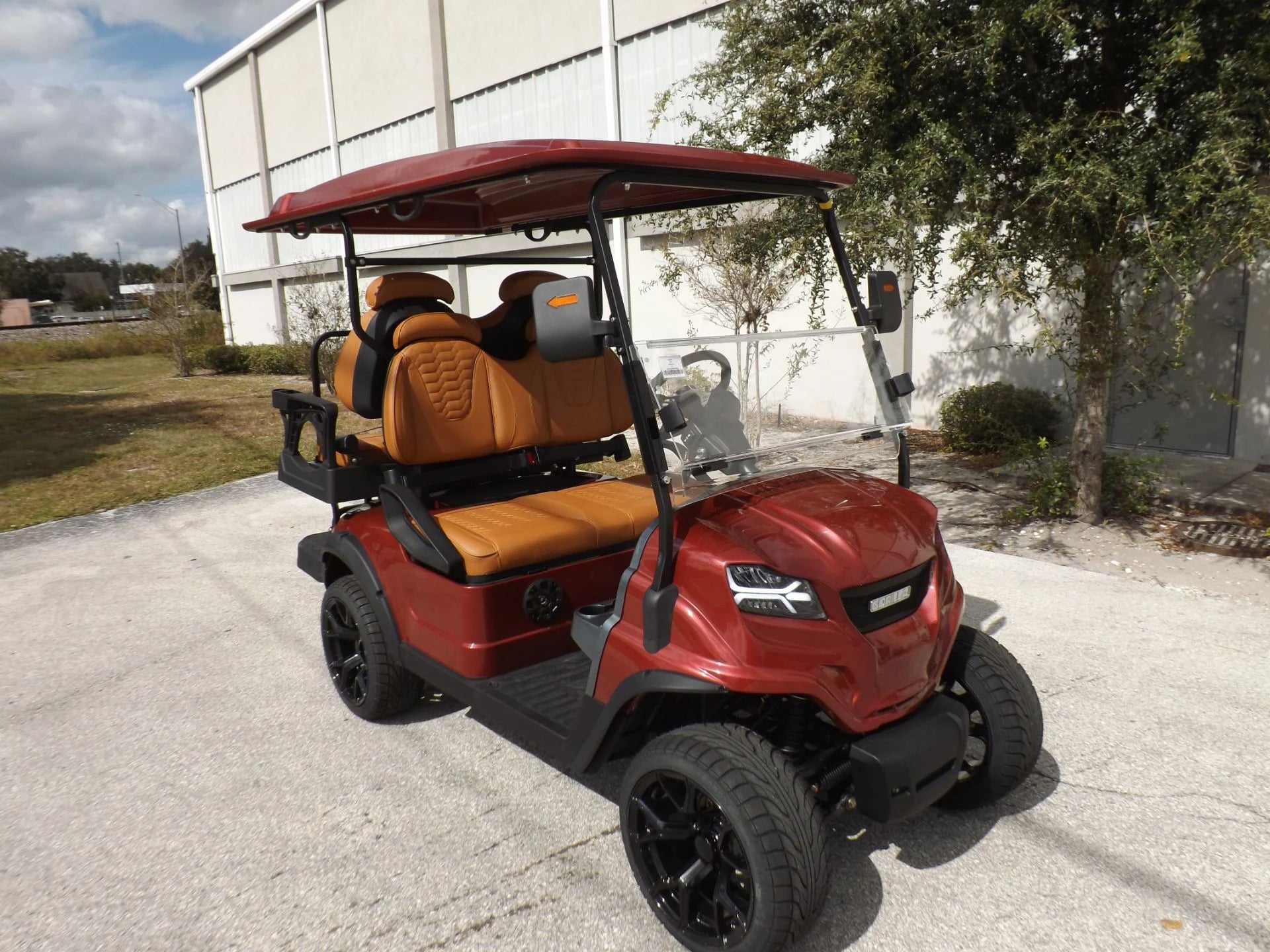 Red 2024 GORILLA G4 LI 4 Pass Lithium Golf Cart for Sale image 0