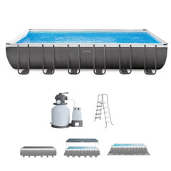 Intex 24′ x 12′ x 52″ Rectangular 26363EH Ultra XTR Frame Swimming Pool Pump image 0