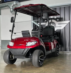 Red 2024 Icon EV I40 Golf Cart for Sale image 2