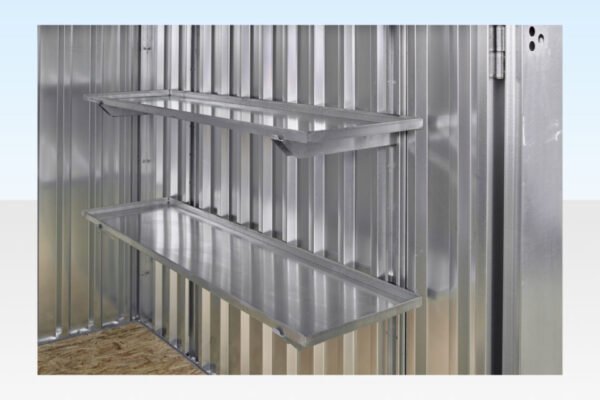 3M X 2.1M Flat Pack Storage Container – Galvanised image 2